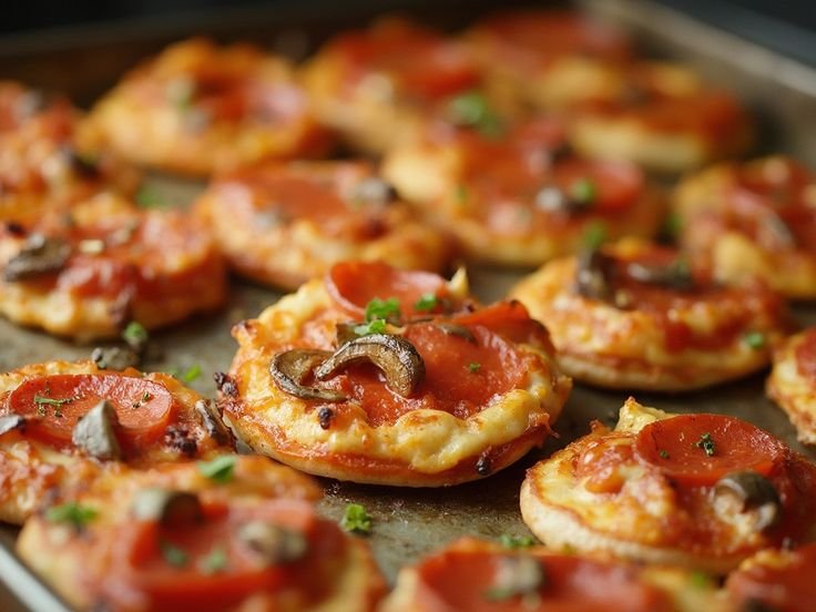 Mini pizzas, receta