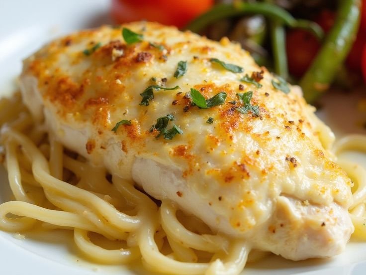 Receta de Pollo Cremoso a la Parmesana