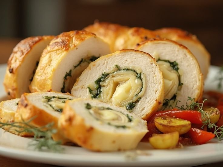 Receta de Pollo enrollado