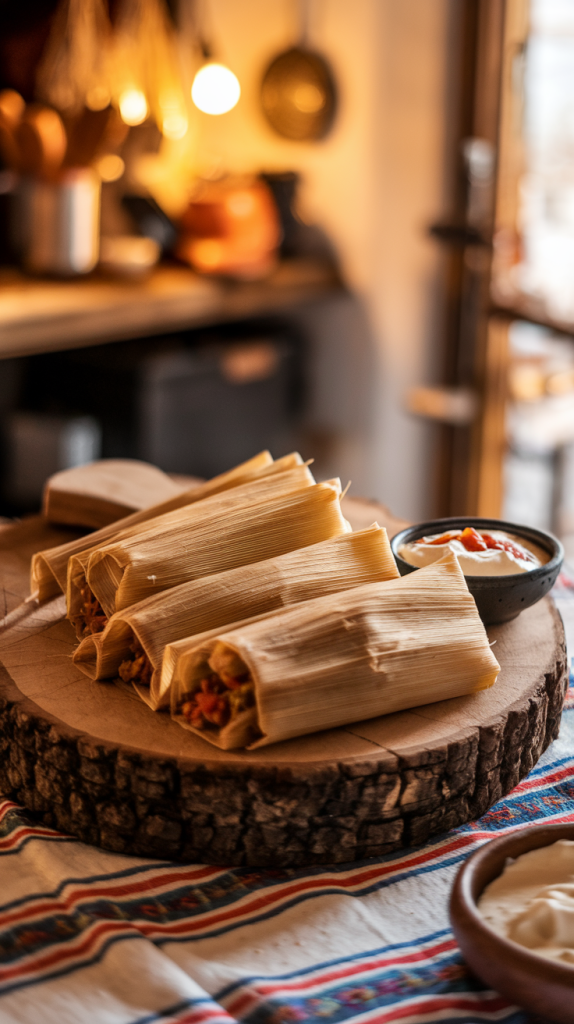 Receta de Tamales con Pollo Mexicano