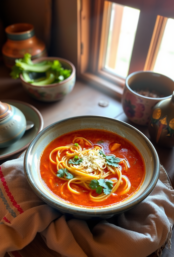 Receta de Sopa de Fideos Mexicana